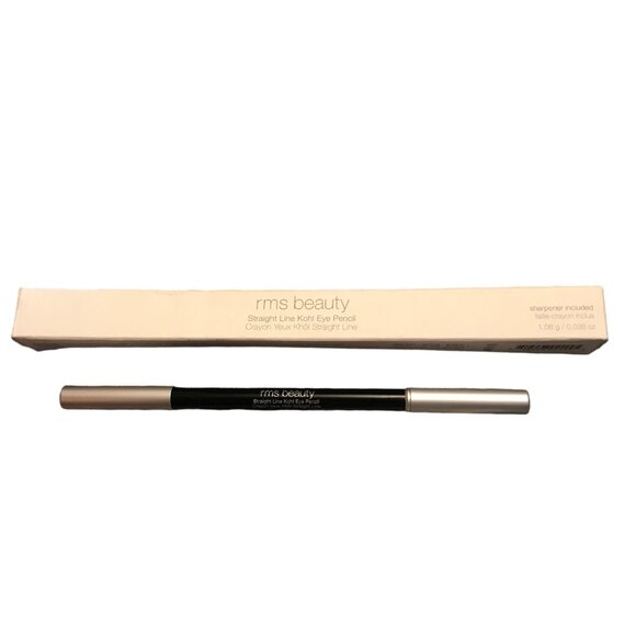 RMS Beauty Straight Line Kohl Eye Pencil HD Black With Sharpener 1.08g/.038oz - Picture 1 of 8